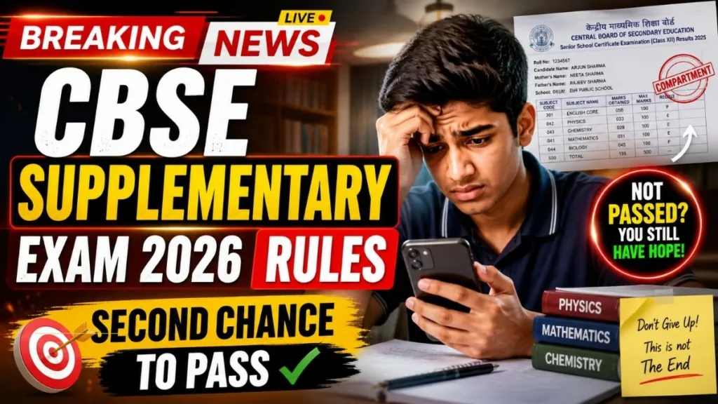 CBSE Supplementary Exam 2026 Rules